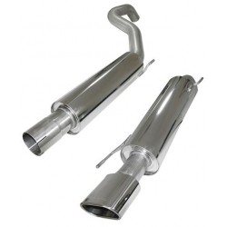 Piper exhaust Vauxhall Corsa D Turbo SRI- Cat Back System with centre silencer A,B,C,D, Piper Exhaust, TCOR22AS